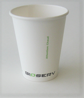  8 oz Single Wall Bioserv Hot Cup